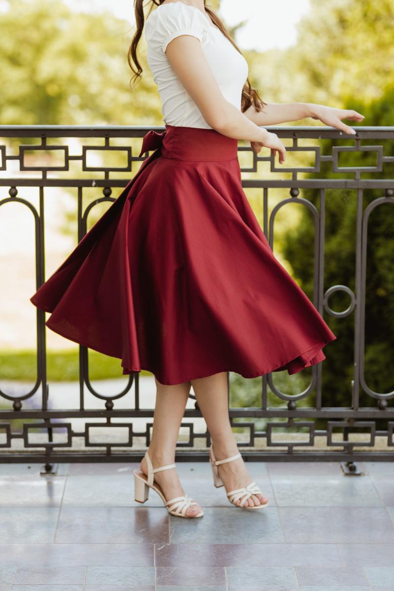 Stylizacje spódnicy z koła