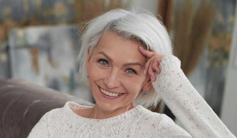 Siwe włosy