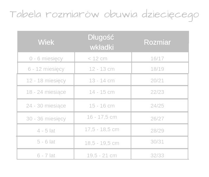 Wkładka buta 21
