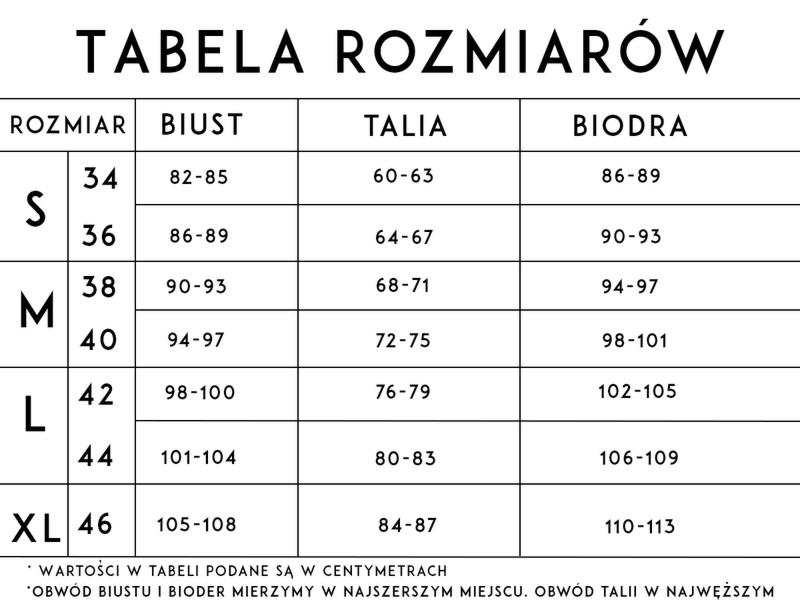 Rozmiar 30 damski