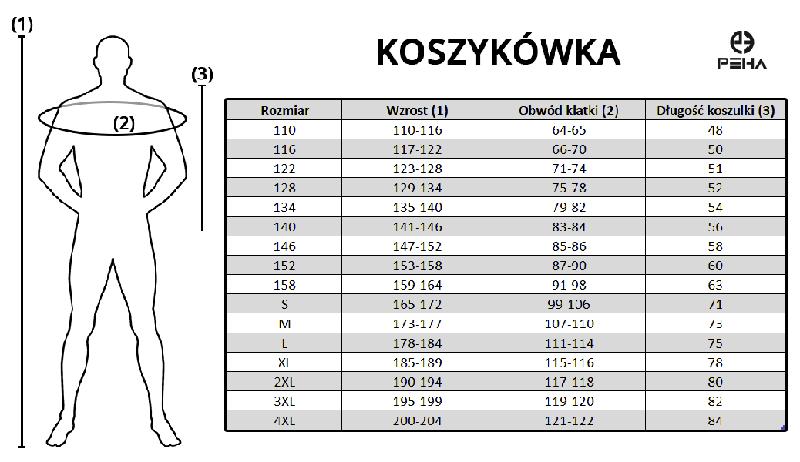 Tabela rozmiarów spodni