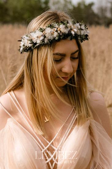 Wianek ślubny w stylu boho